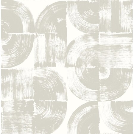 Manhattan Comfort Matoury Giulietta Light Grey Painterly Geometric 33 ft L X 205 in W Wallpaper BR4014-26406